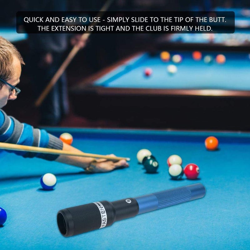 VGEBY Billiard Pool Cue Extender, Nine-Ball Club Telescopic Billiard Holder Billiard Extension Extender Pool Cue Extension (Blue) - Image 5
